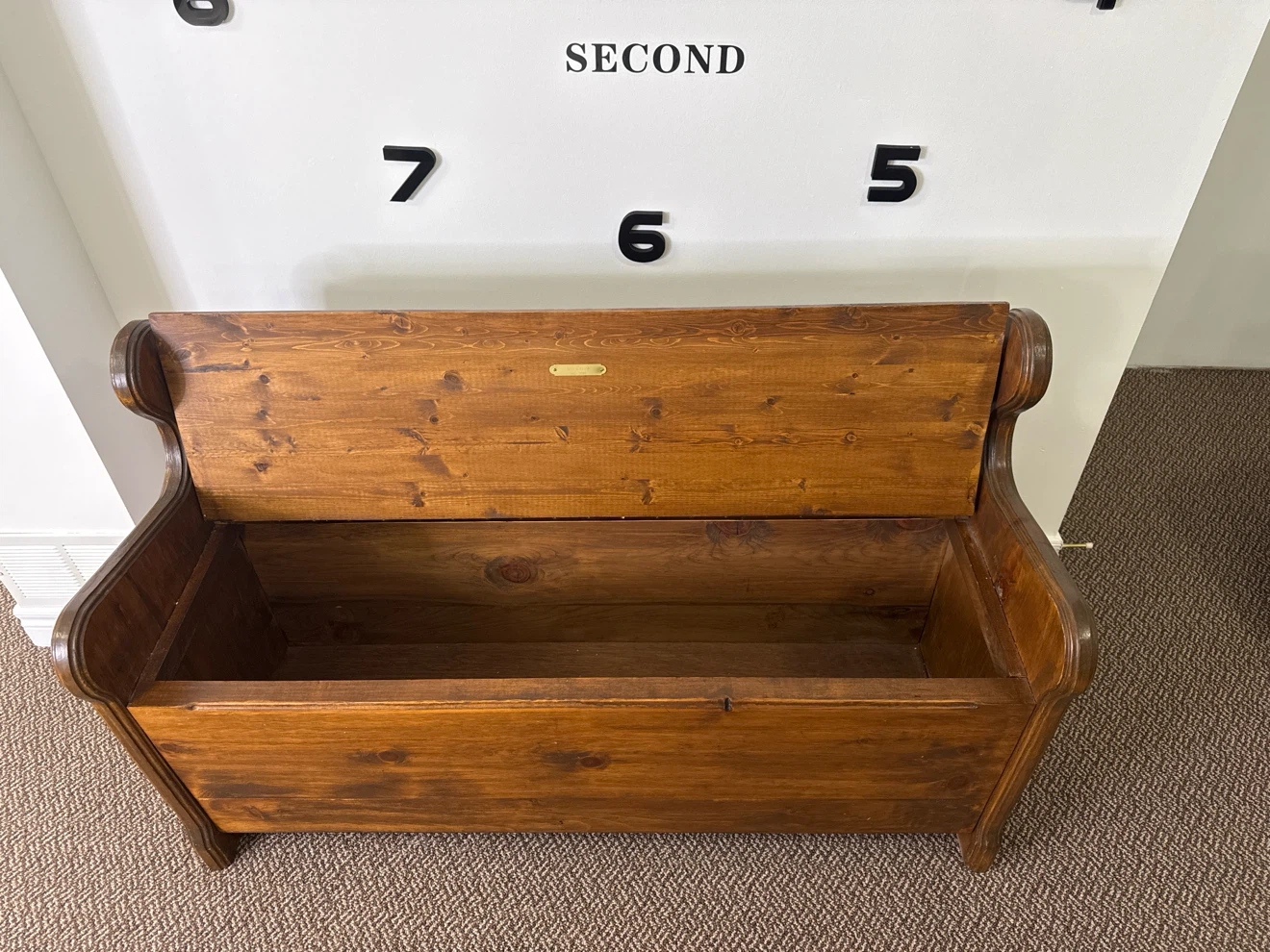 Solid Wood Ken Jarvis Entryway Storage Bench - photo 4