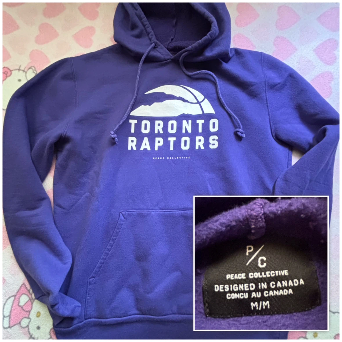 Peace Collective - Toronto Raptors Hoodie - *Size Men Medium*