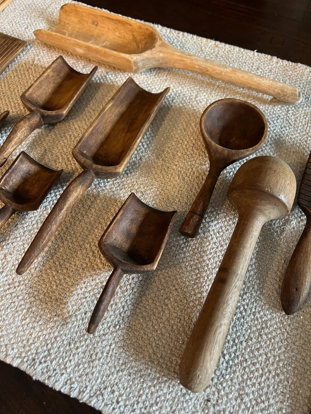 15pc Primitive Wooden Kitchen Utensil Lot - photo 3