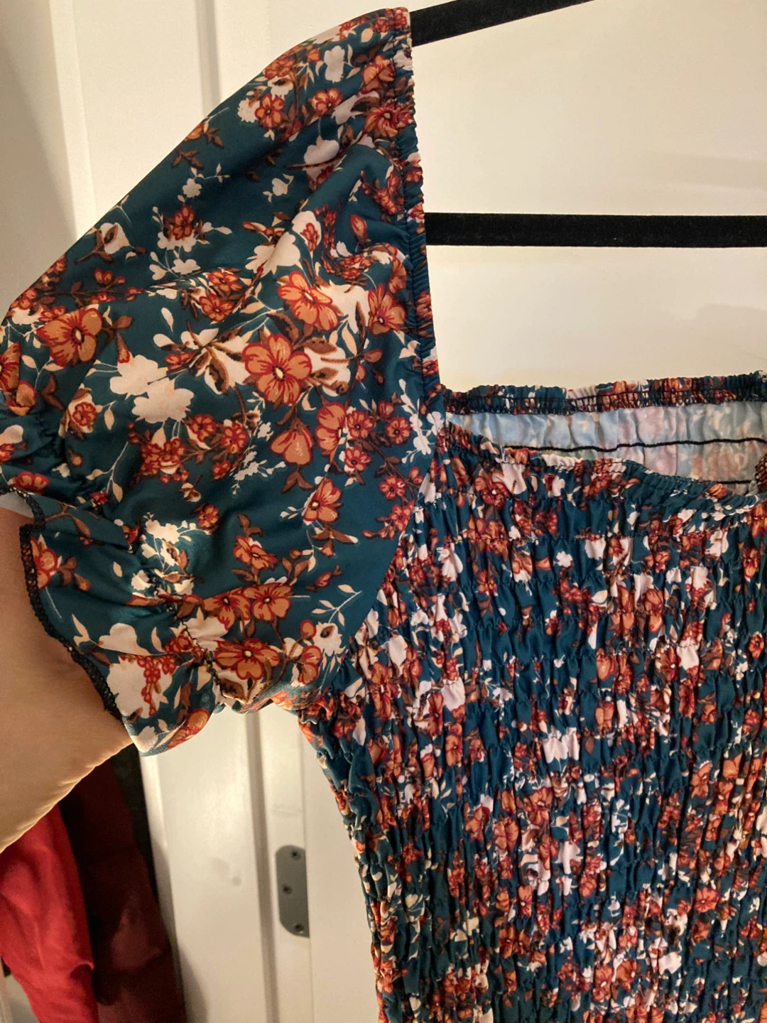 Floral Smocked Midi Dress - photo 5
