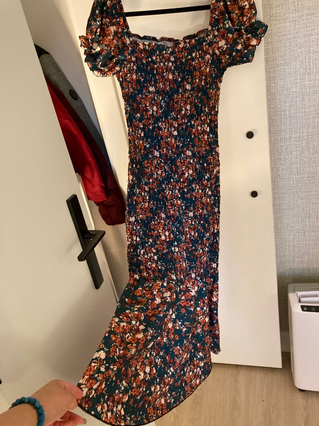 Floral Smocked Midi Dress - photo 4