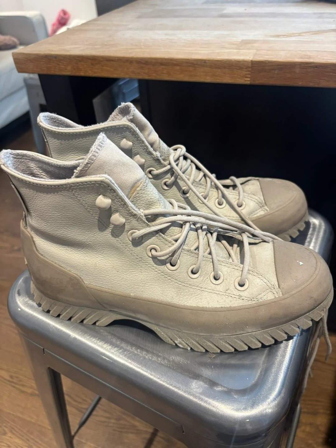 Converse All Star High-Top Boots - Beige