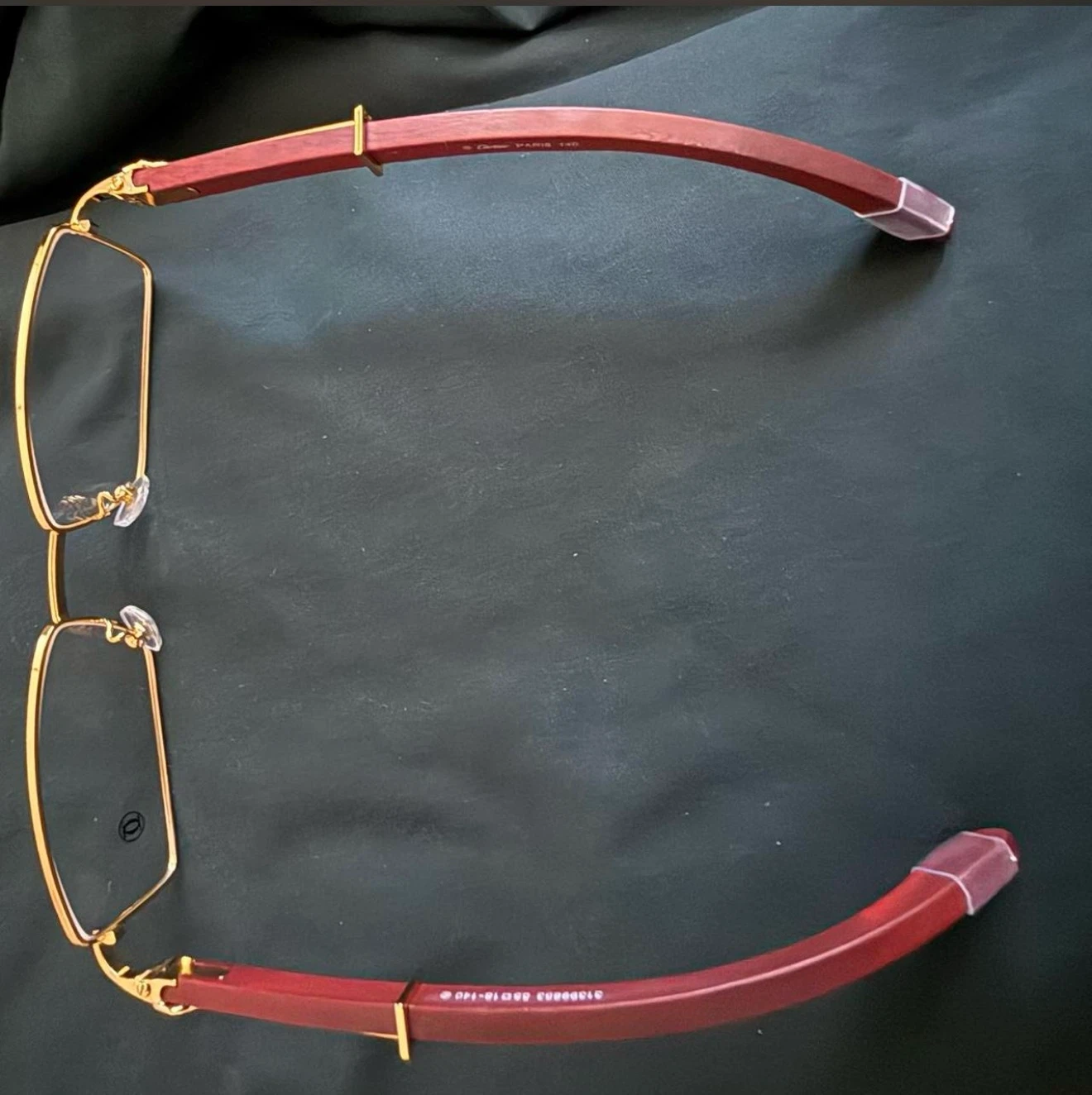 Men’s gold square clear frames - photo 2