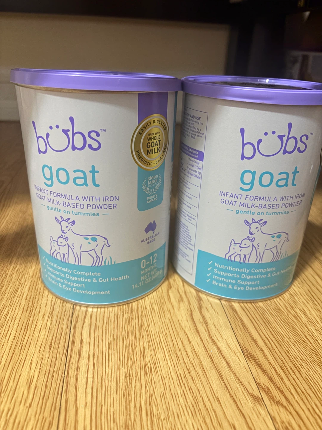 Bubs Goat Milk Infant Formula with Iron 14.11 oz
