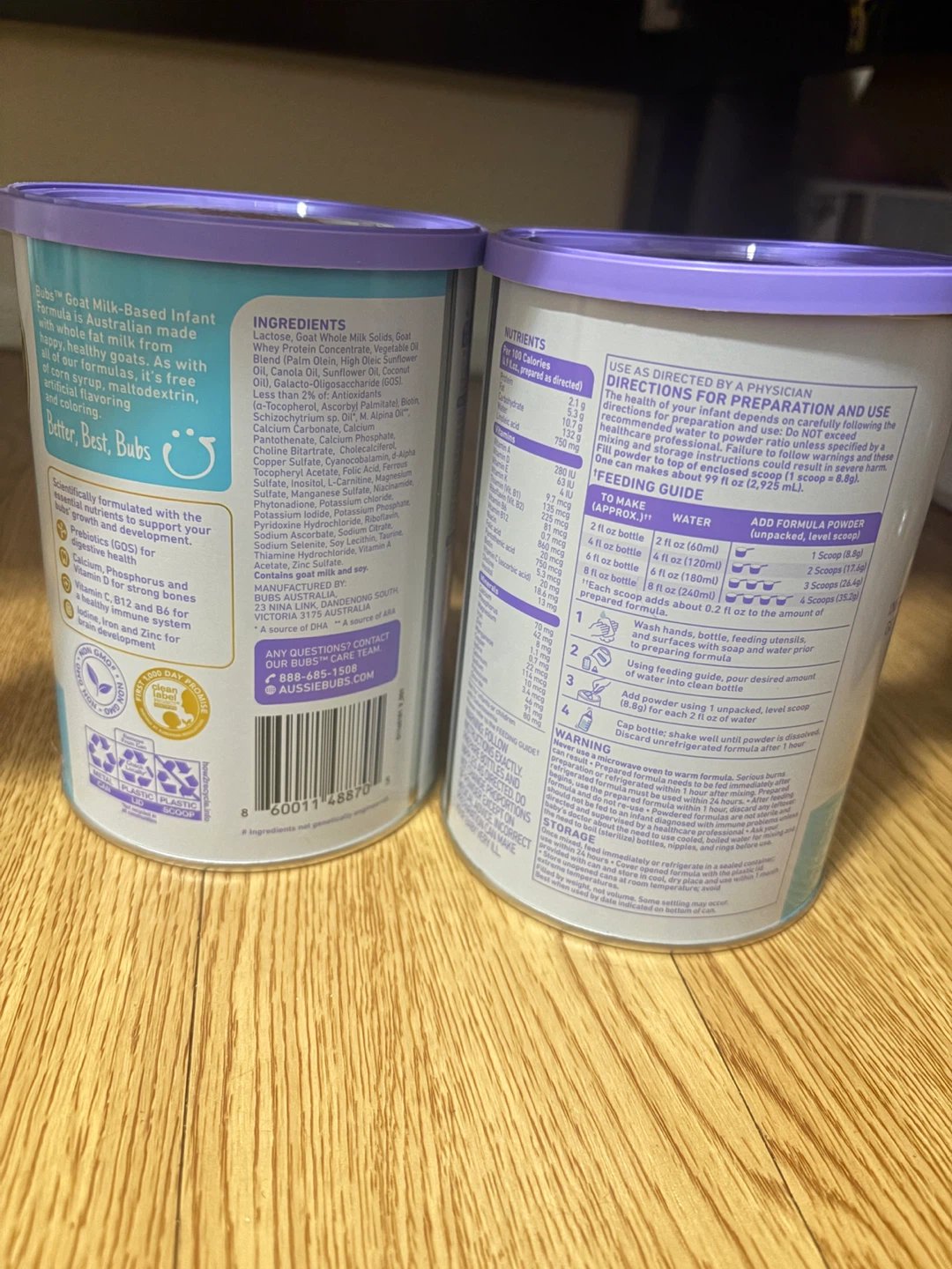 Bubs Goat Milk Infant Formula with Iron 14.11 oz - photo 2