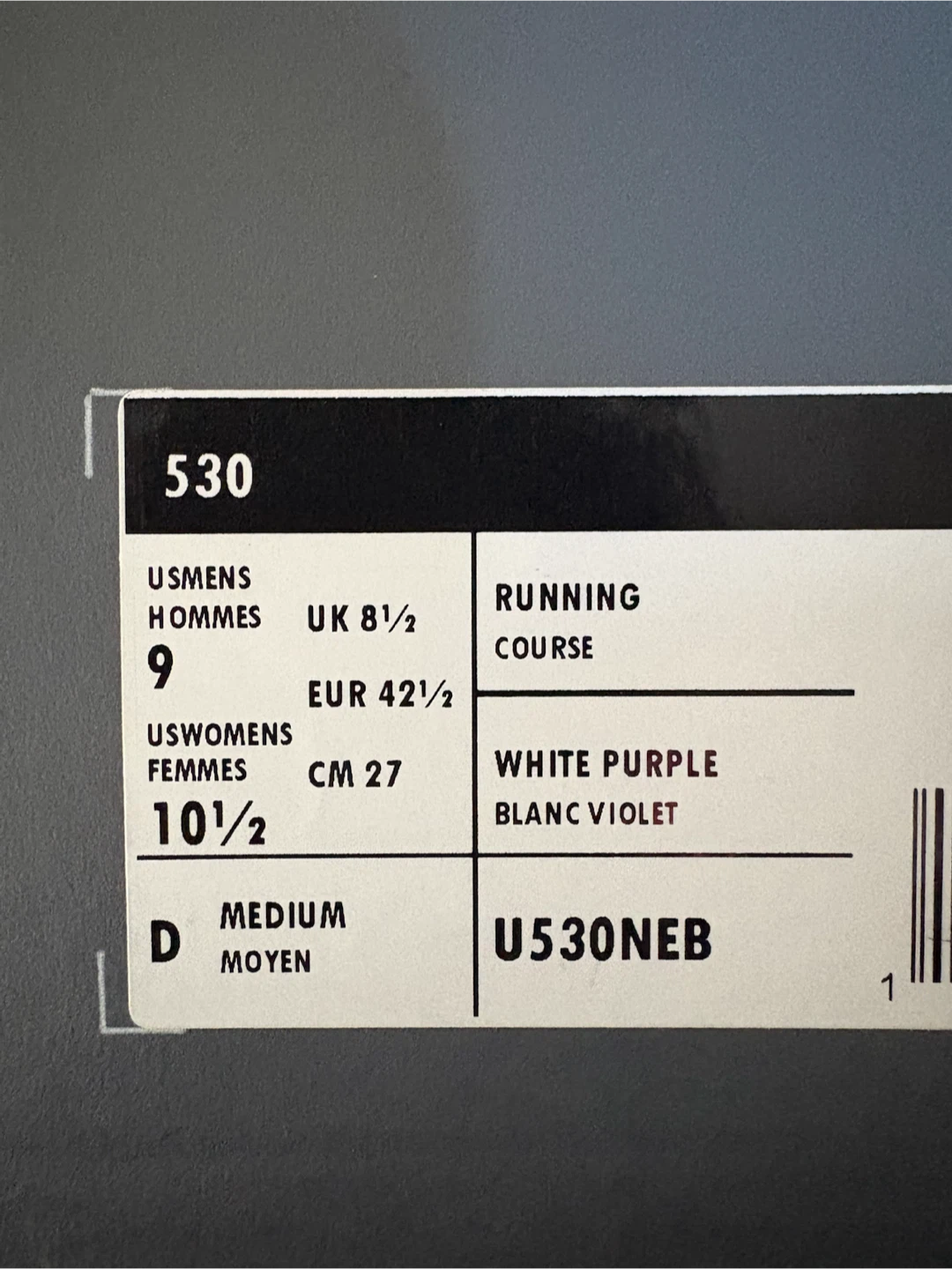 New Balance 530 Women's Running Shoes White Purple US 10.5 - photo 3