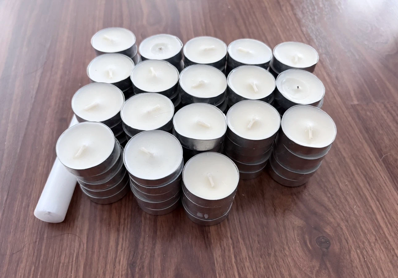 Set of 90 White Tea Light Candles - photo 2