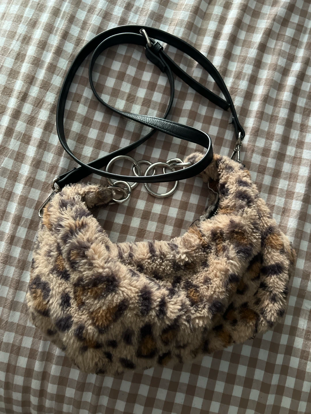 Wild Fable Leopard Print Furry Shoulder Bag - photo 2
