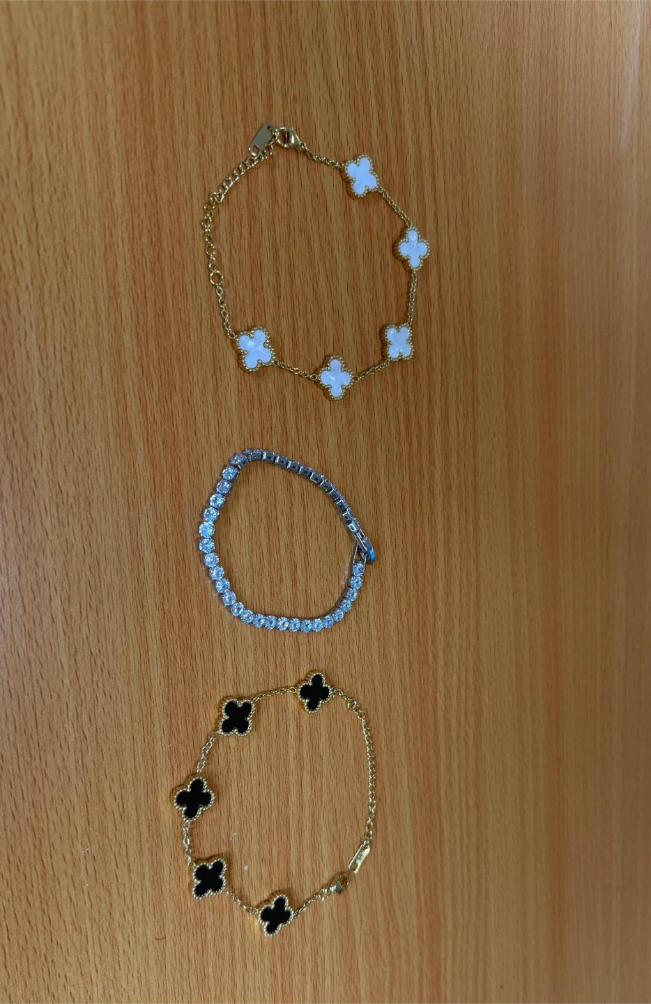 Clover motif chain bracelets - photo 3
