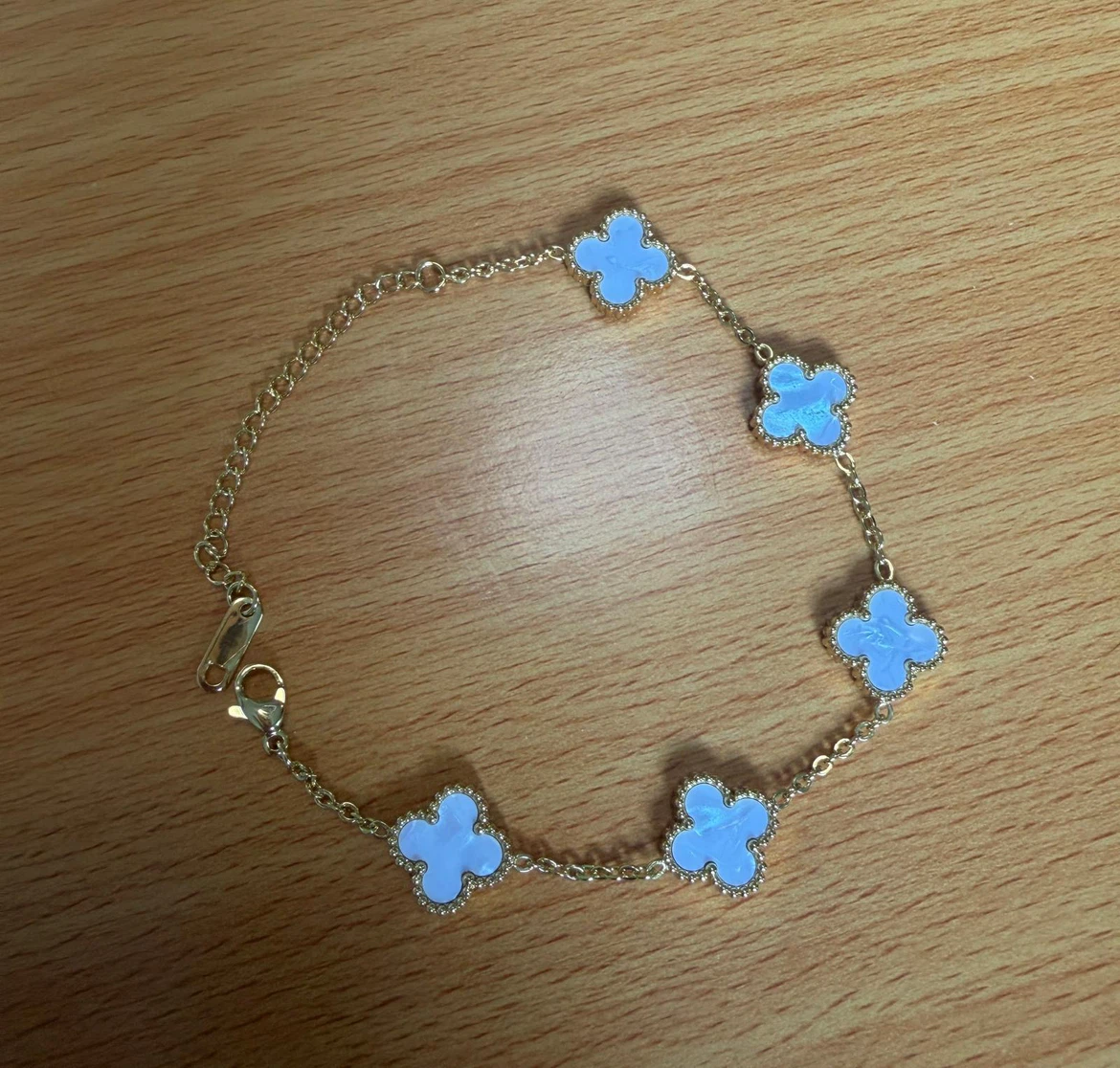 Clover motif chain bracelets - photo 5