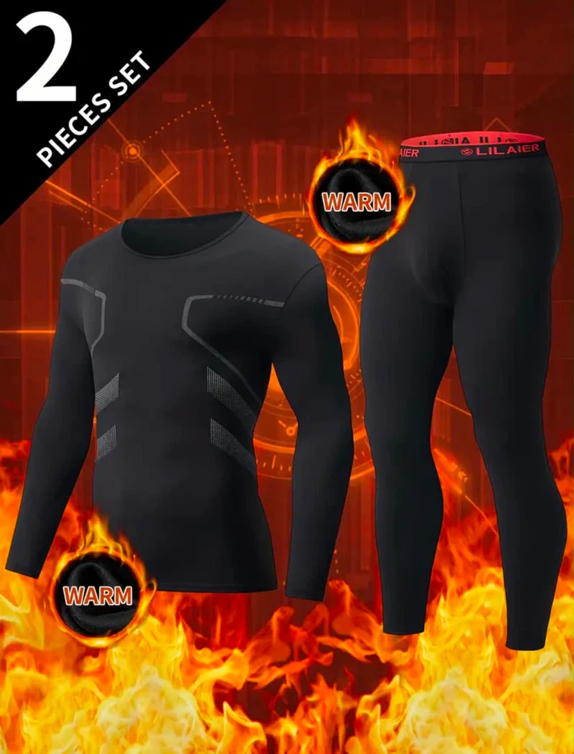 Lilaier Warm Thermal Baselayer Set(size L)