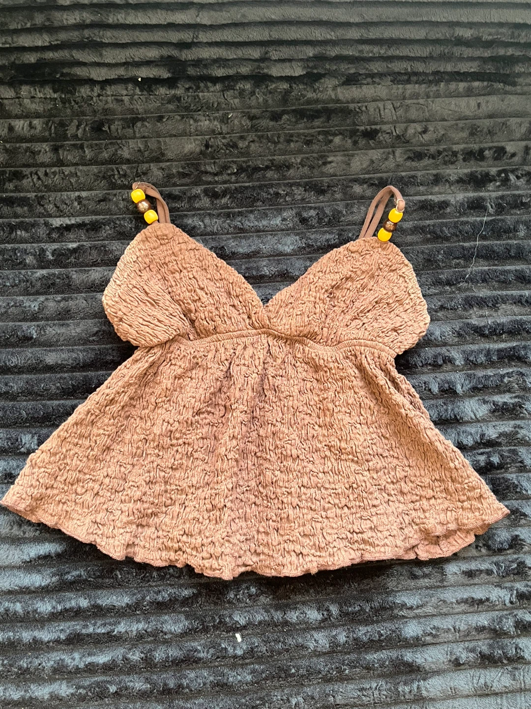 Ardene Smocked Cami Top XS/TP Brown - photo 2