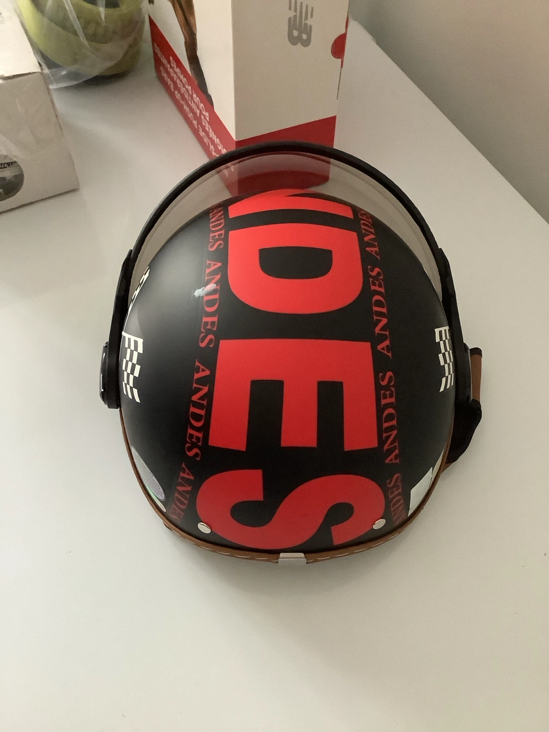 Andes Motorcycle Helmet with Visor - photo 5