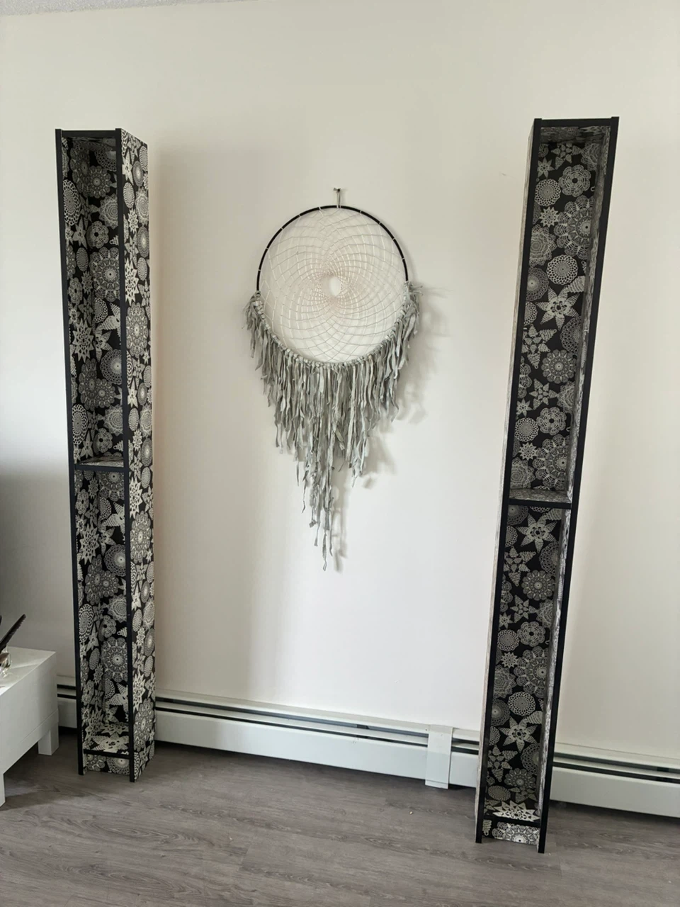 Large Dreamcatcher with Grey Tassels