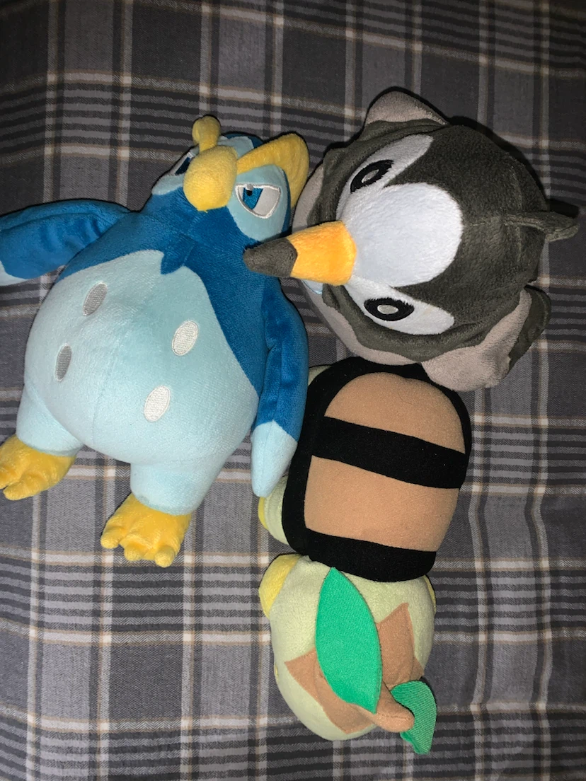 Pokémon Plush Toys - Piplup, Chatot, Turtwig