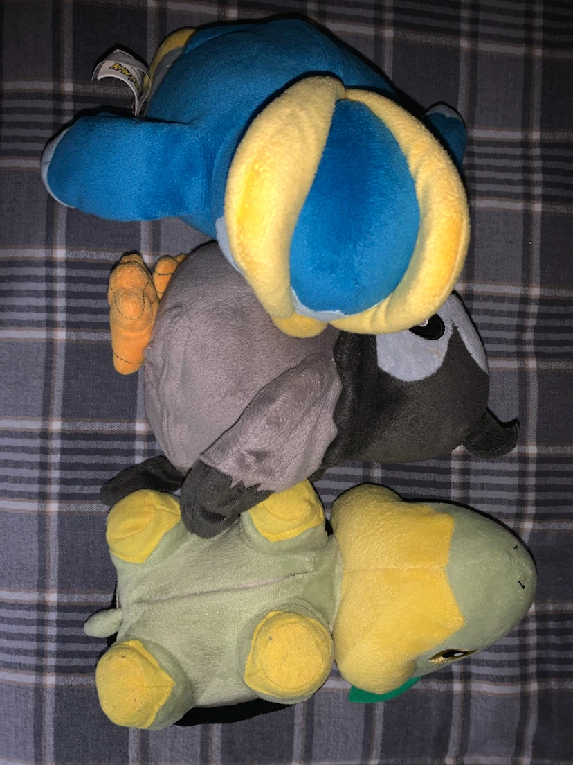 Pokémon Plush Toys - Piplup, Chatot, Turtwig - photo 3