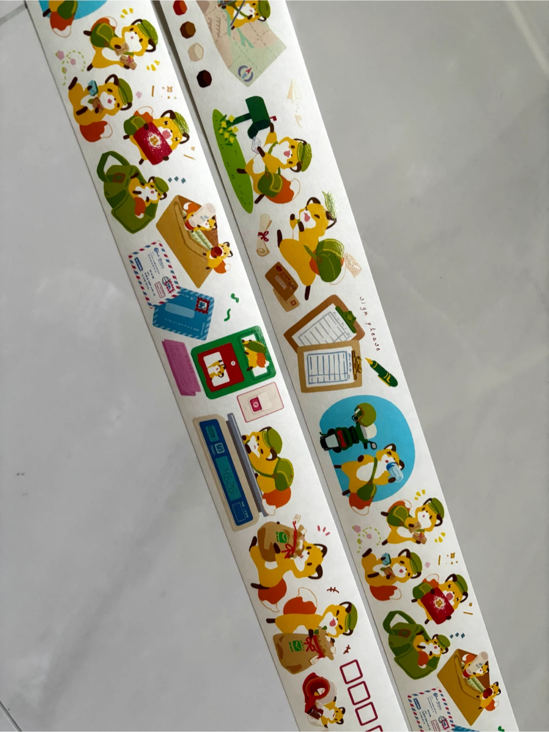 Cute Fox Washi Tape Sample $4