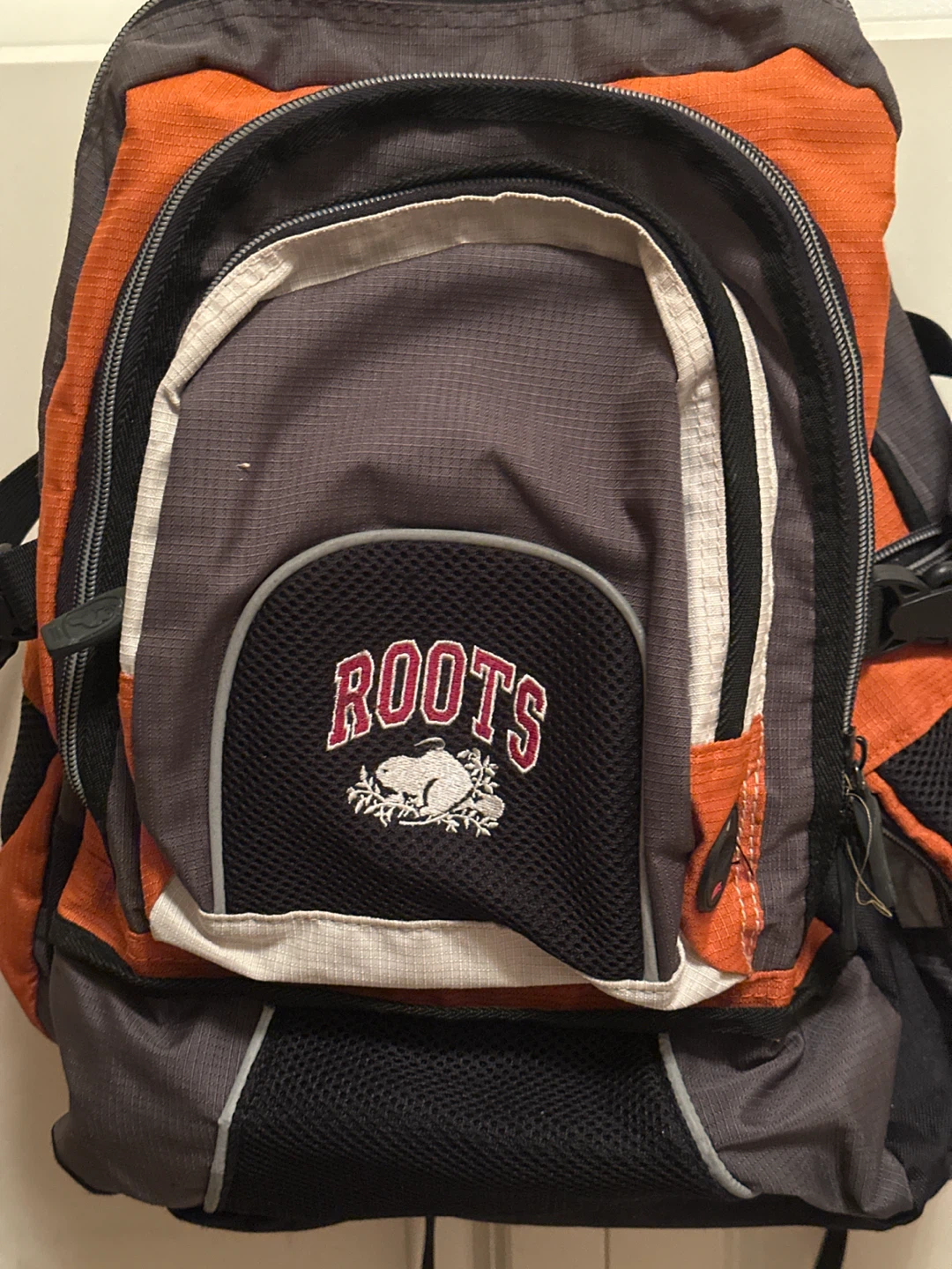 Roots backpack grey and orange - photo 3