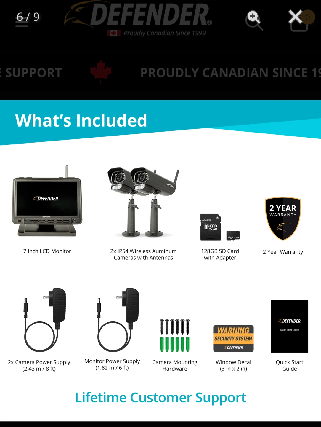 Defender PhoenixM2 Security System with 2 Cameras