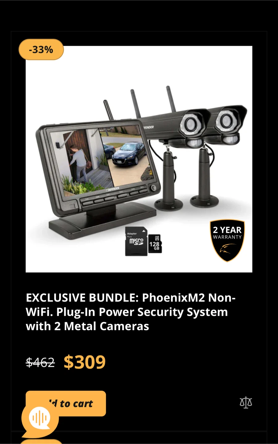 Defender PhoenixM2 Security System with 2 Cameras - photo 2