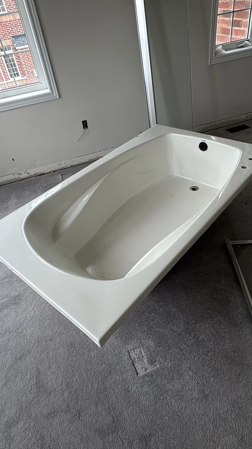 White Acrylic drop in Bathtub - photo 3