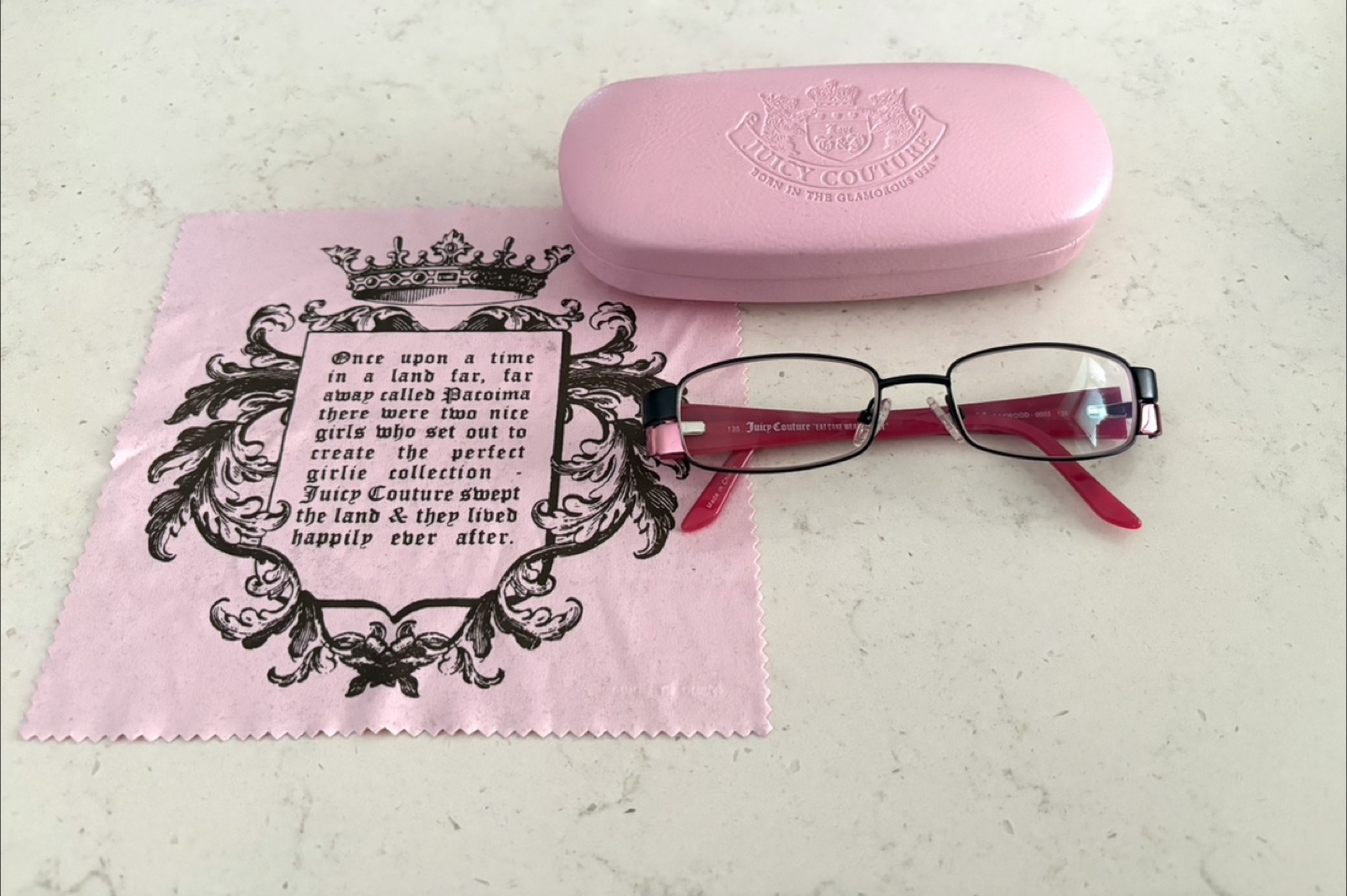 Juicy Couture Glasses with Case - Brand New