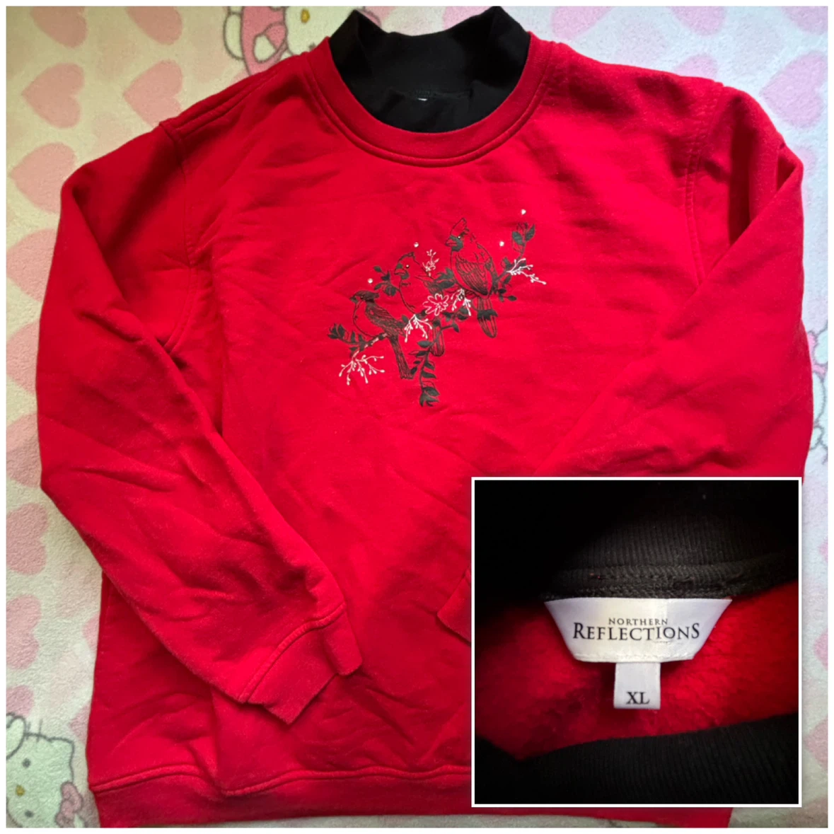 Northern Reflections - Cardinal Sweatshirt - *Size Women XL*