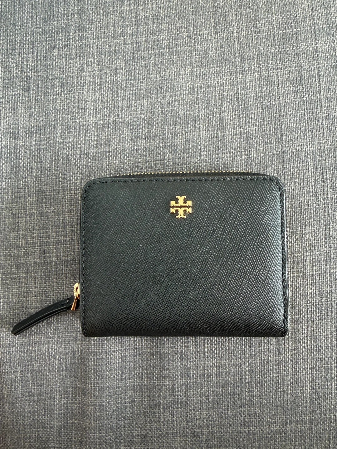 Tory Burch Black Zip Wallet
