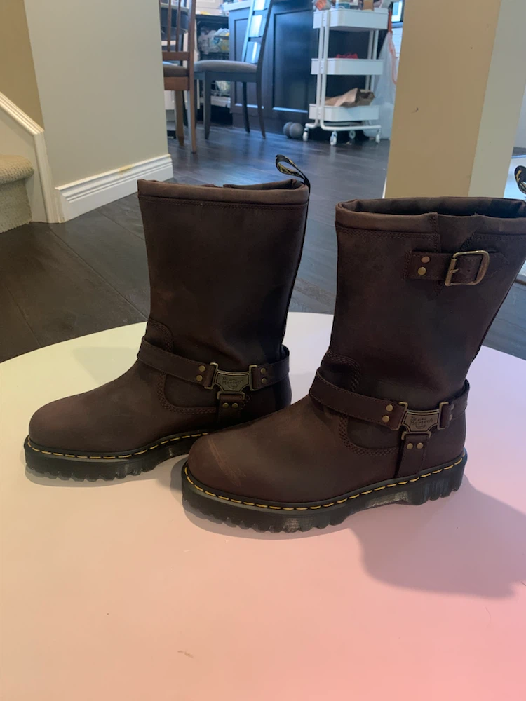 Dr. Martens Anistone Hi Leather Biker Boots - photo 2