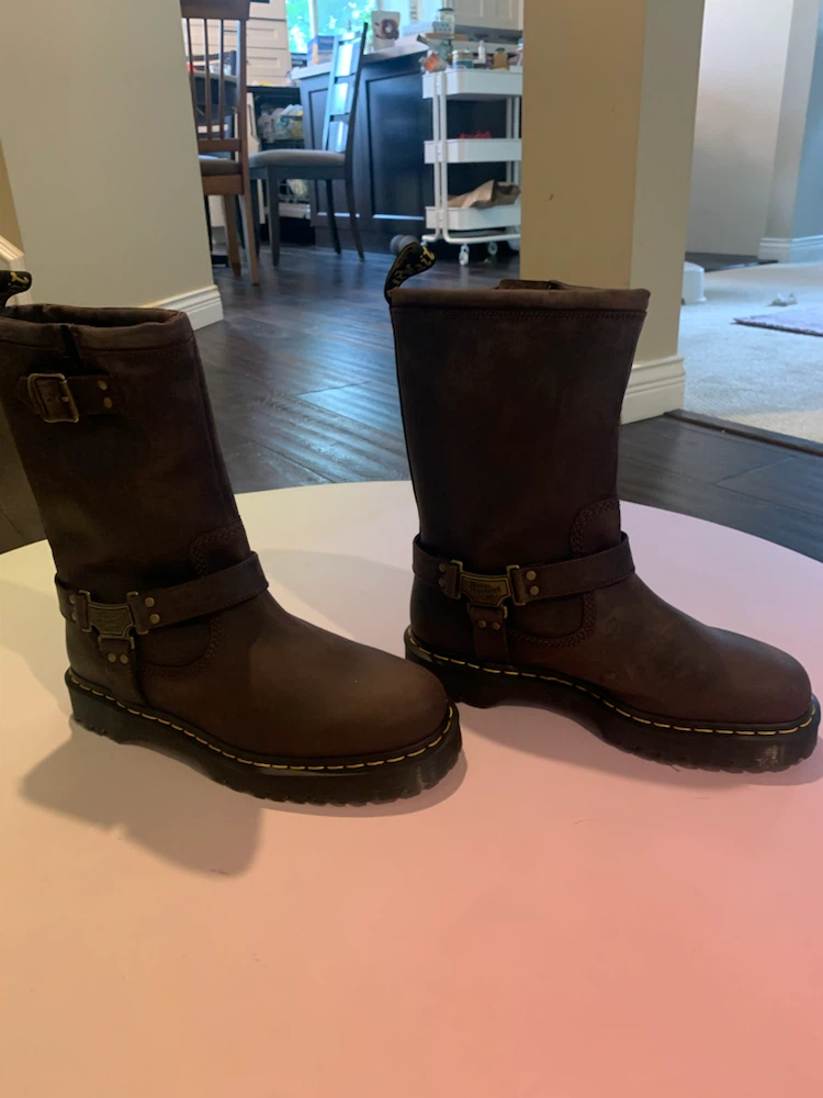 Dr. Martens Anistone Hi Leather Biker Boots - photo 3