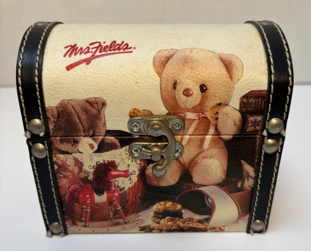 Mrs. Fields Decorative Keepsake Box Vintage