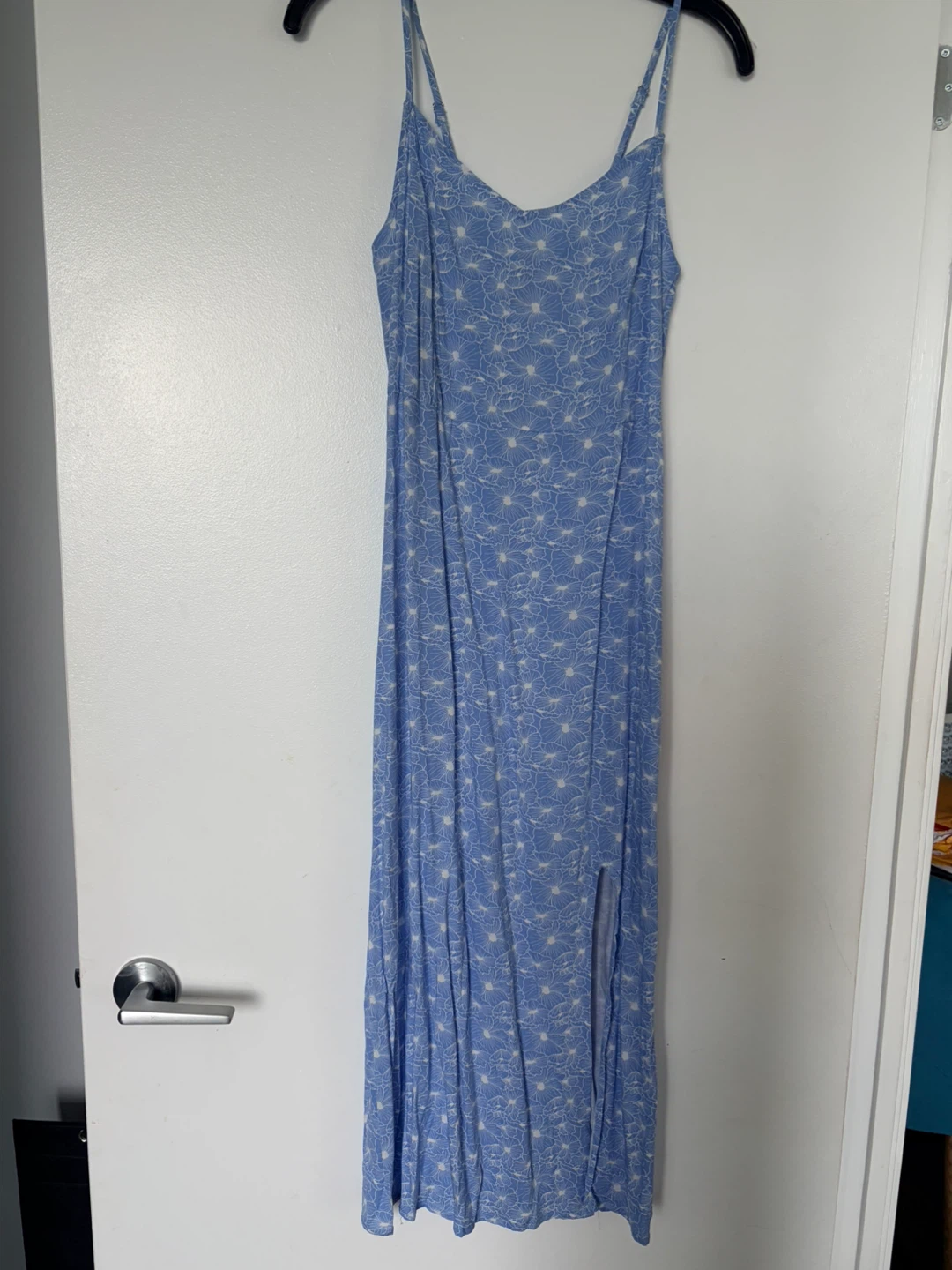 Blue Floral Maxi Dress
