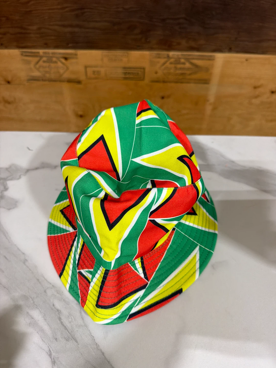 Guyana Flag Pattern Bucket Hat - photo 2