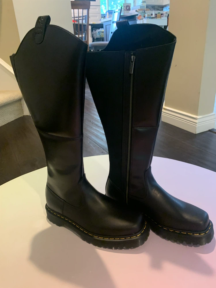 Dr. Martens Black Leather Tall Boots - photo 2