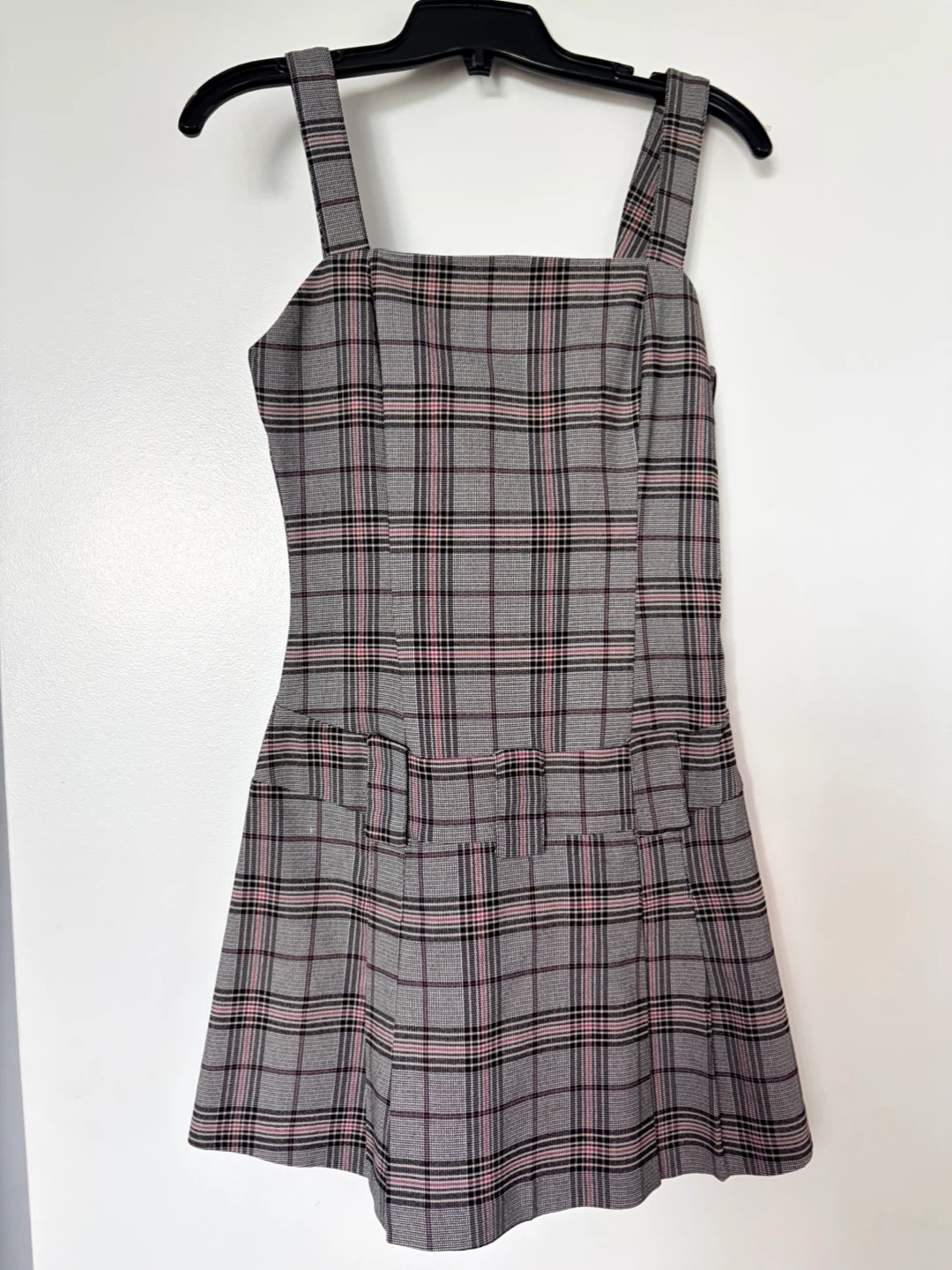 Plaid Pinafore Dress