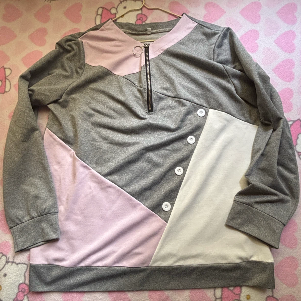 Colourblock Zip-Up Shirt - *Size Women XL* - photo 2