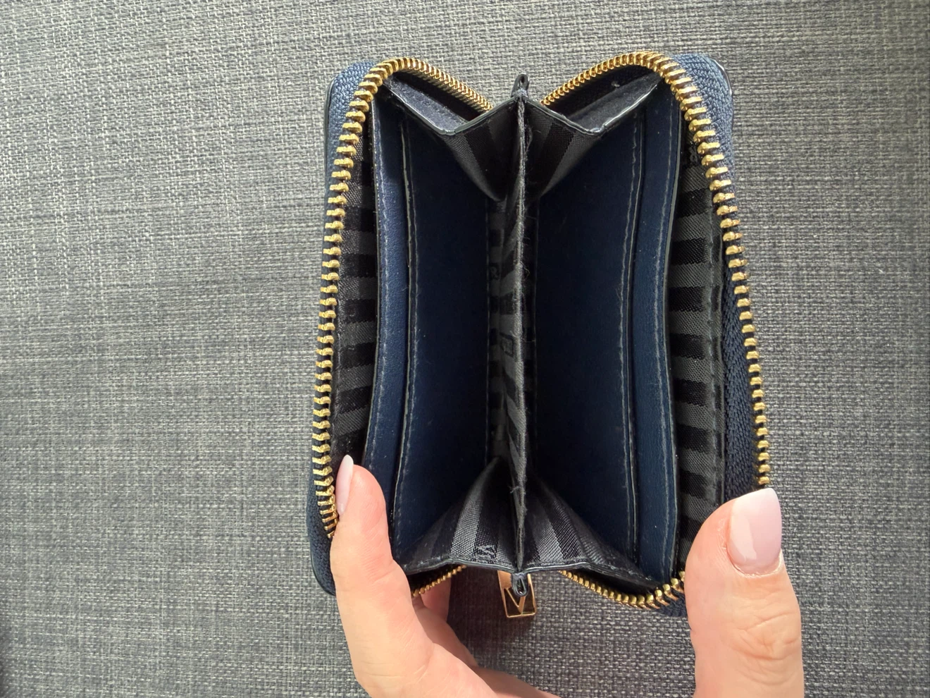 Navy and Black Faux Leather Coin Purse - photo 3