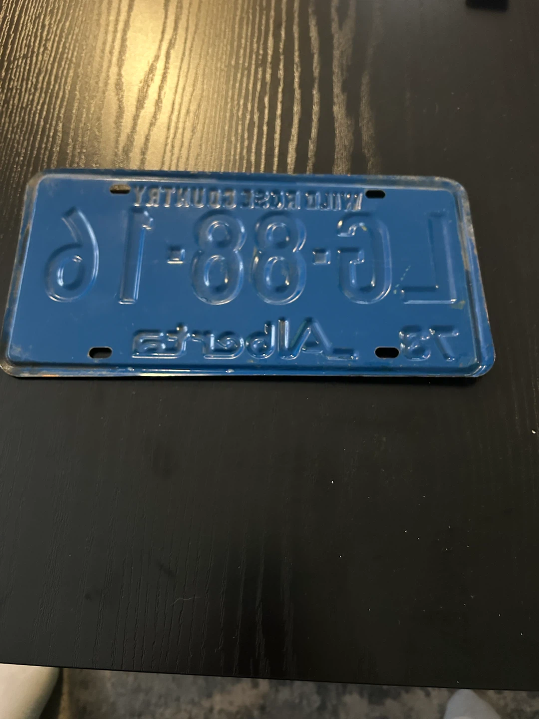 Alberta "Wild Rose Country" License Plate LG-88-16 (1973/1974) - photo 3