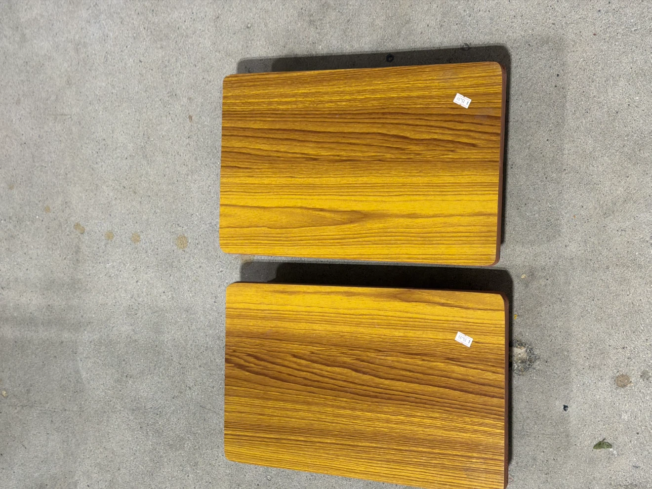 Two Small Wood Platform Risers