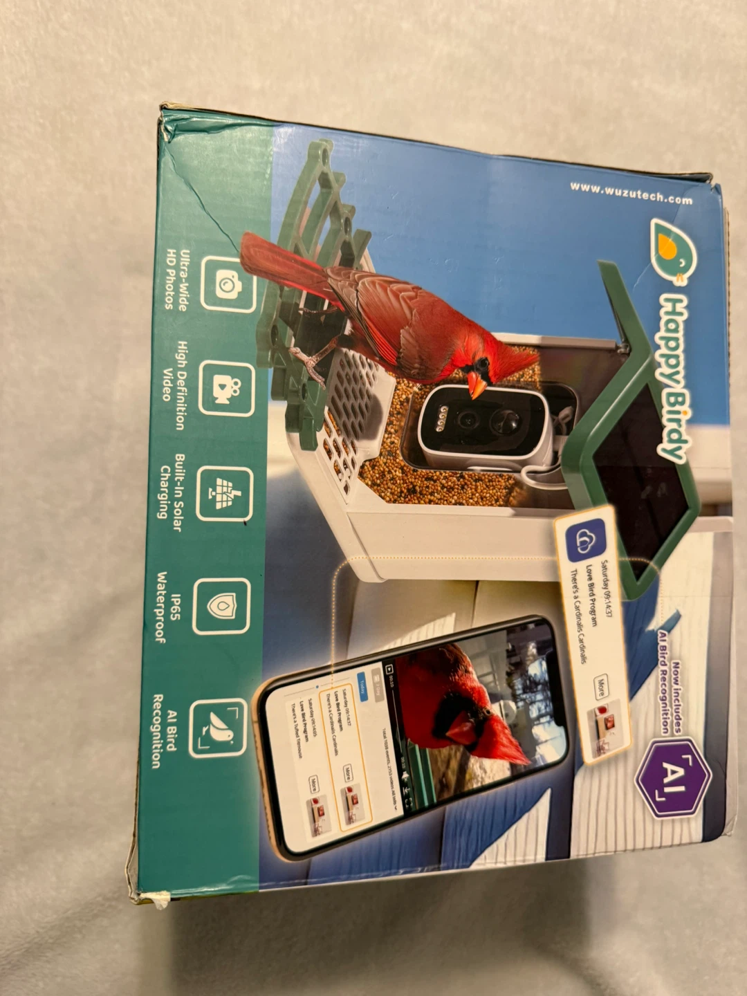 Wuzutech Happy Birdy Smart Bird Feeder with Camera