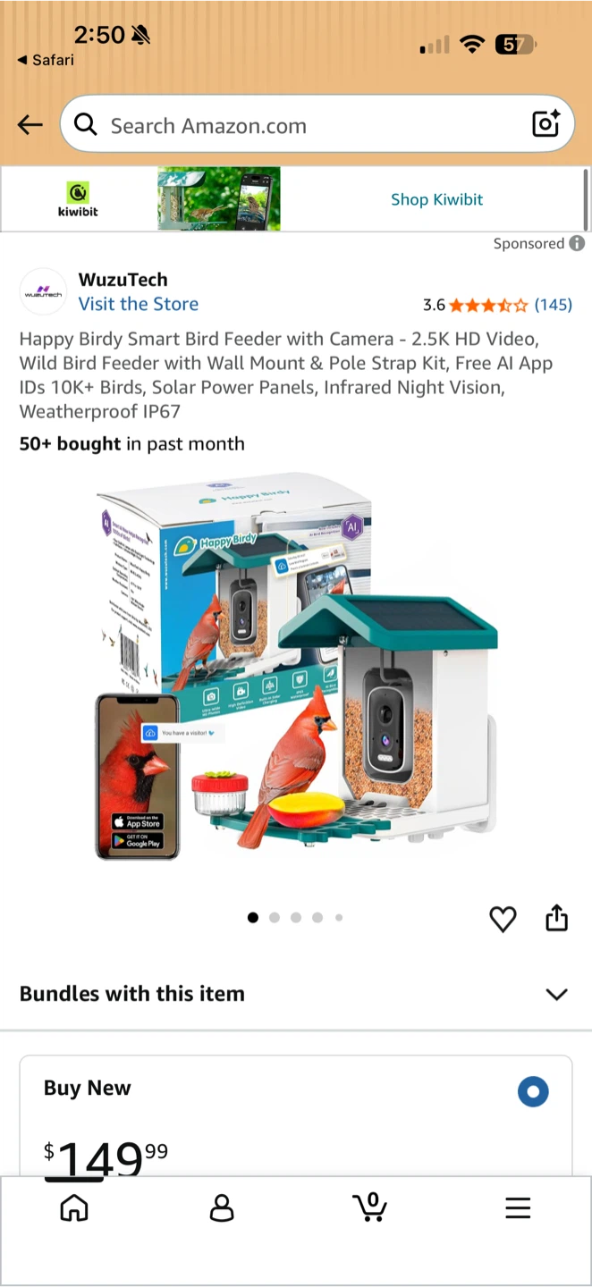 Wuzutech Happy Birdy Smart Bird Feeder with Camera - photo 4