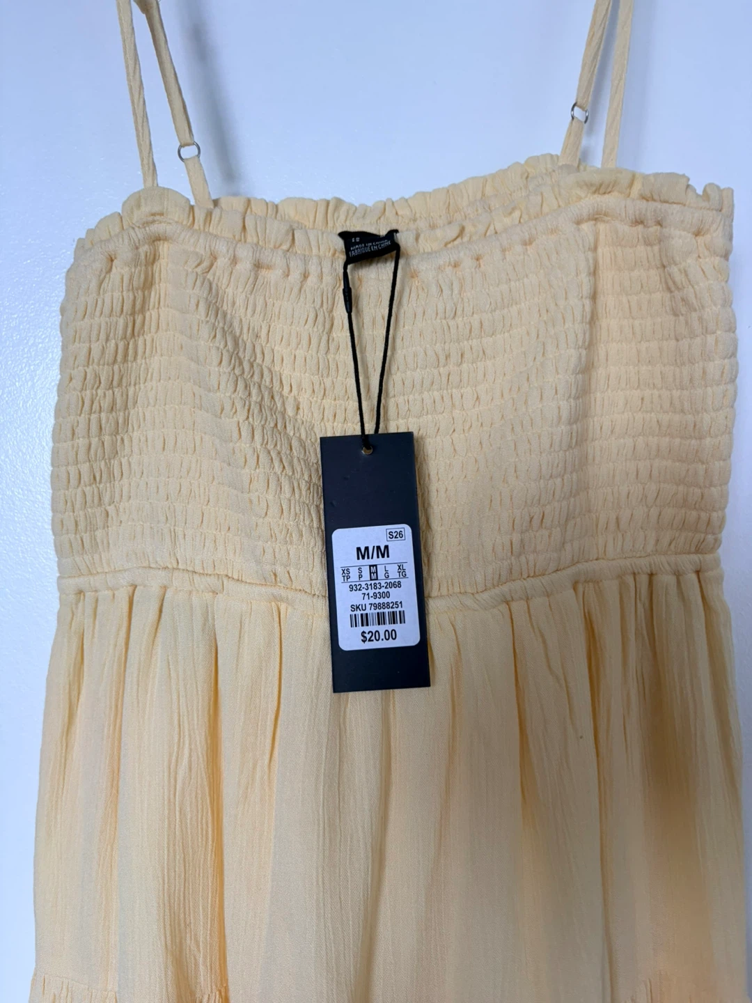 Yellow Smocked Tiered Dress - photo 2