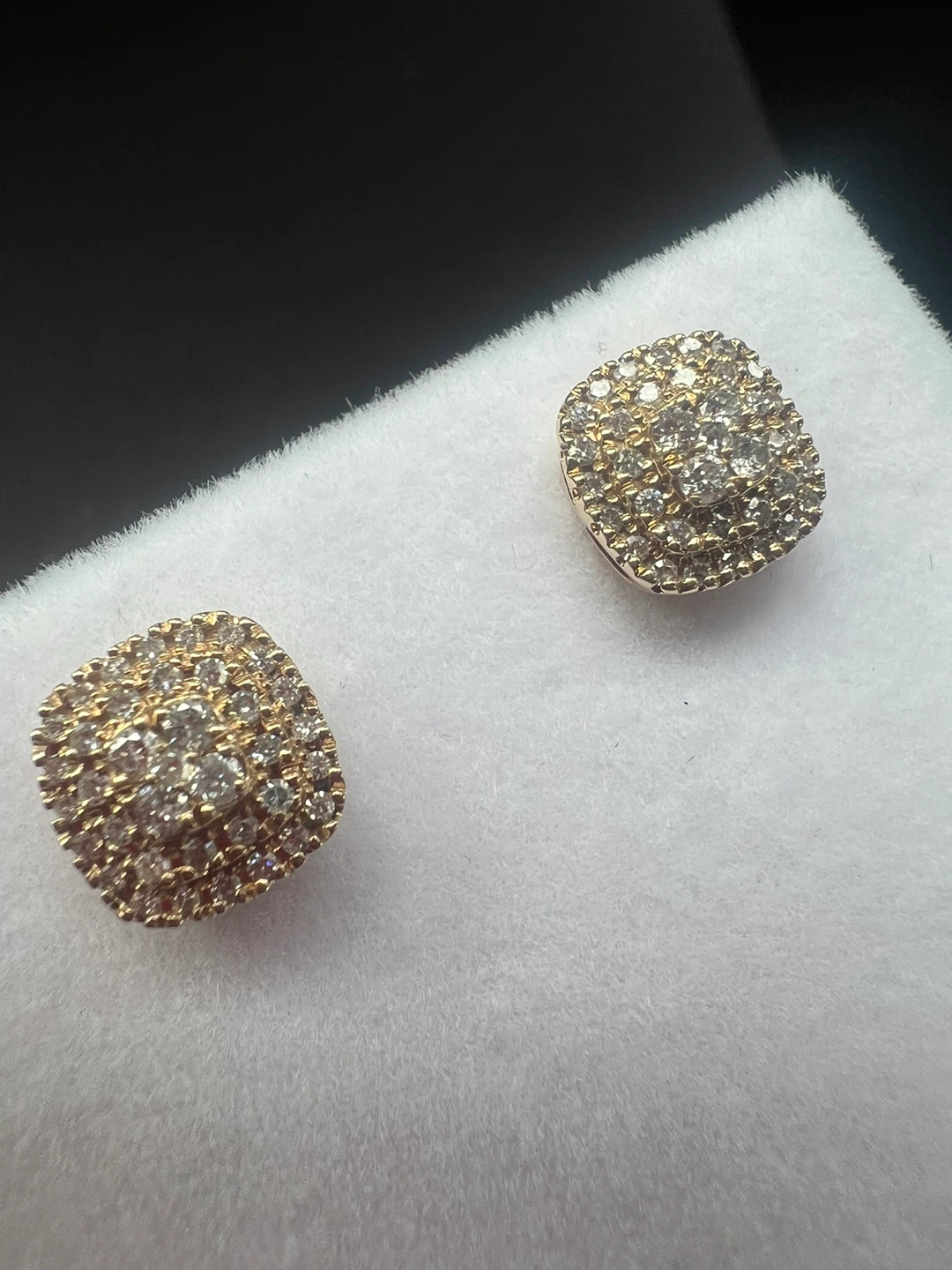 10k Gold Diamond Stud Earrings