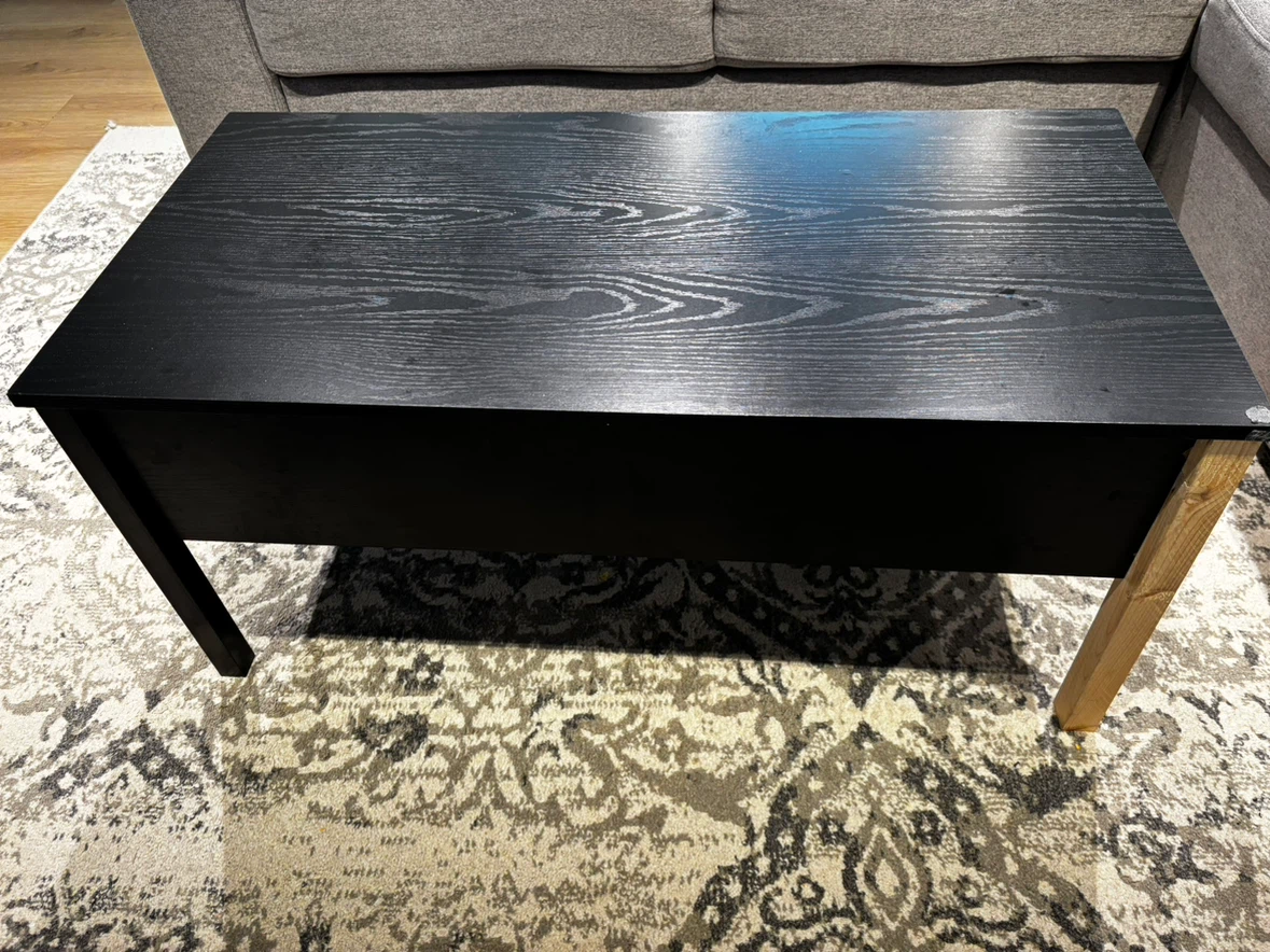 Black Lift-Top Coffee Table