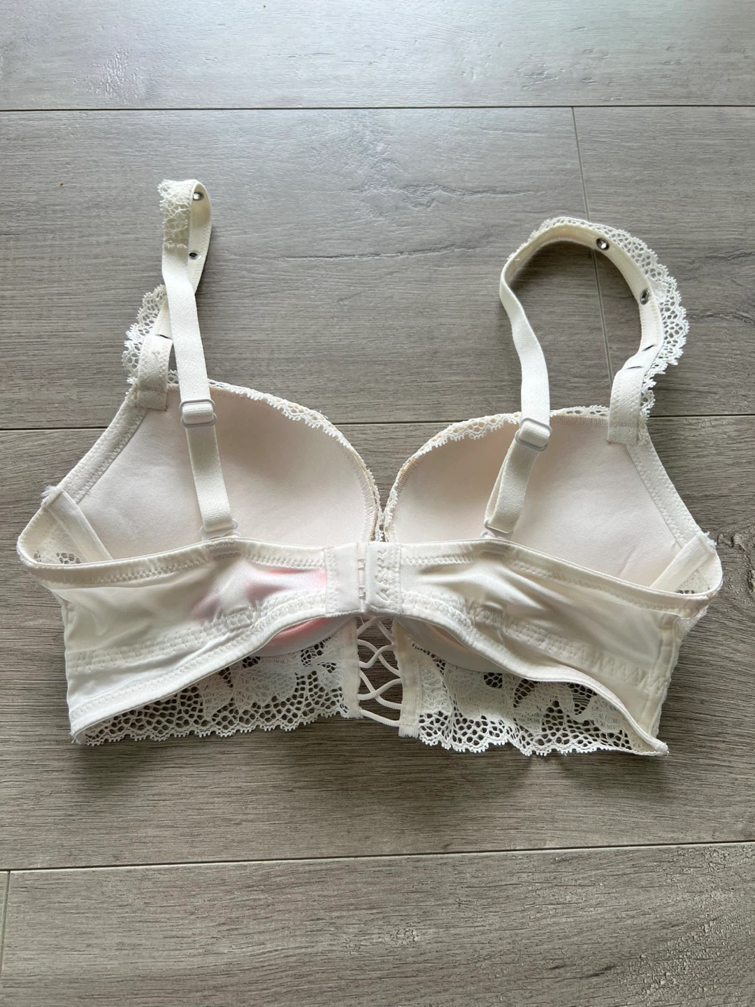 La Senza Beyond Sexy Cream White Lace Bustier Bra - photo 4
