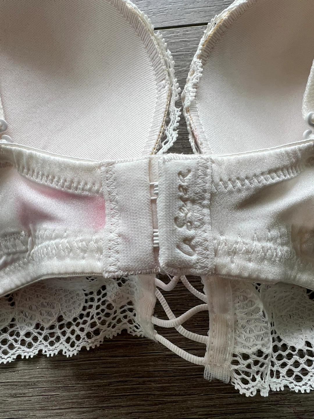 La Senza Beyond Sexy Cream White Lace Bustier Bra - photo 5