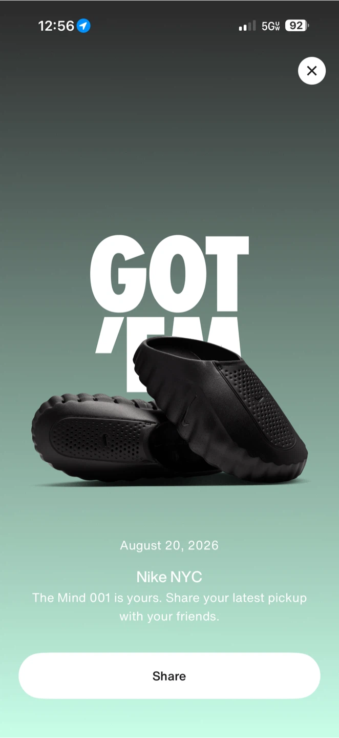 Nike Mind 001 Triple Black Size 12 - photo 5