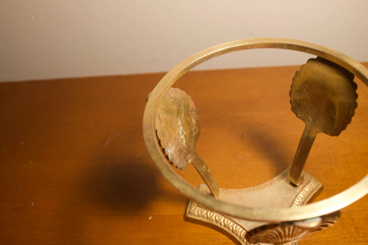 Brass Seashell Potpourri Stand with Bowl - photo 4