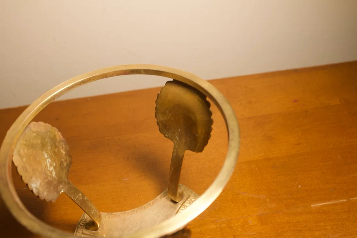 Brass Seashell Potpourri Stand with Bowl - photo 5