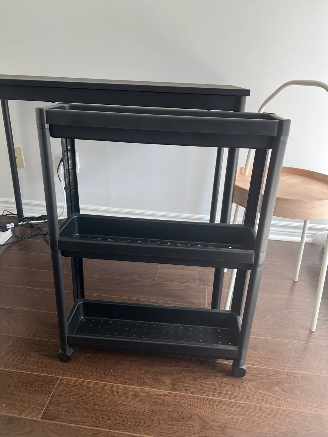 2 Ikea Vesken Narrow Rolling Storage Carts - photo 2